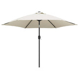 Parasol Sand White 3m Steel Pole 40770