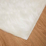 Faux Sheepskin Rug TAFALLA White 240 x 240 cm Polyester 42021468