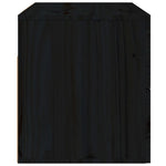 ZNTS Wall-mounted Bedside Cabinets 2 pcs Black 50x36x40 cm 820985