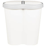 Garbage Bin White 48 x 30 x 51 cm PP 42033396