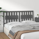 Bed Headboard Grey Solid pine wood 165.5 x 4 x 100 cm 818582