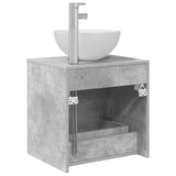 Wall-Mounted Sink Vanity Concrete Grey 49.5 x 41 x 64.5 cm 890265