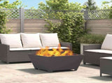 Fire Pit Black 80 x 80 x 40 cm Steel 858968