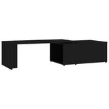 ZNTS Coffee Table Black 150x50x35 cm Engineered Wood 801338