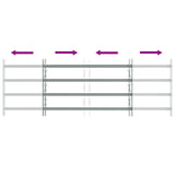 Security Grille for Windows with 4 Crossbars 3 pcs 930-1740 mm 42031281
