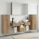 Bathroom Furniture Set 6 pcs Artisan Oak 3407126