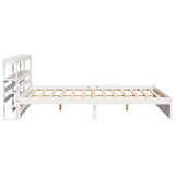 Bed Frame with Headboard without Mattress White 180x200 cm Super King 3306002