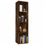 Book Cabinet/TV Cabinet Smoked Oak 36x30x143 cm Engineered Wood 815246