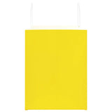 Paper Bags 250 pcs with Handles Yellow 32x22x28 cm 4101792