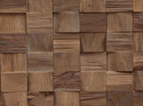 Bed Headboard Natural Solid Teak Wood 42024562