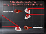 488 Concrete Bull Float, Stainless Steel Concrete Finishing Tool, Adjustable Bracket & 4 Float 01103456