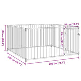 144489 Outdoor Dog Kennel 200x200x100 cm