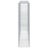 Gabion Basket with Cover 300x50x200 cm Galvanised Iron 3295168