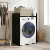 Wash Machine Cabinet with Storage Black Oak 67.5 x 48 x 97 cm 8006817