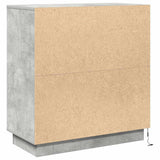 LED Sideboard Concrete Grey 71 x 34.5 x 75 cm Engineered Wood 869645