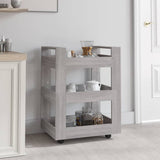 Kitchen Trolley Grey Sonoma 60x45x80 cm Engineered Wood 816822