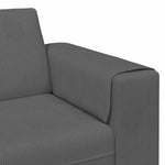 Fabric Sofa with Cushion Dark Grey Corduroy fabric 3335101