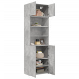 Storage Cabinet Concrete Grey 70x42.5x225 cm Engineered Wood 3281318