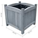 Garden Raised Beds 2 pcs 30x30x30 cm Solid Firwood 310041