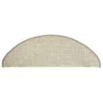 Stair Mats 15 pcs 65x21x4 cm Silver Half Round Large 326901