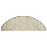 Stair Mats 15 pcs 65x21x4 cm Silver Half Round Large 326901