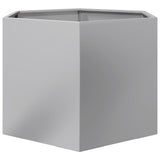 Garden Planter Hexagon 69x60x45 cm Galvanized Steel 851127