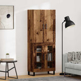 Highboard 2 pcs Old Wood 69.5 x 34 x 180 cm 3403198