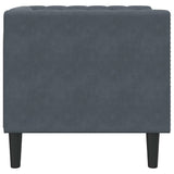 Sofa Dark Grey 74.5 x 71 x 70.5 cm Velvet 42013017