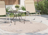 Indoor and Outdoor Rug PALMERAS Beige 160 CM Polyester 42022646