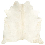 Real Cowhide Rug Beige 180x220 cm 376704
