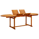 Garden Dining Table x100x75 cm Solid Acacia Wood 316565