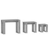 Nesting Tables 3 pcs Grey Sonoma Engineered Wood 815223