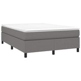 Box Spring Bed Frame Dark Grey Double Fabric 3121200