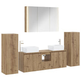 Bathroom Furniture Set 6 pcs Artisan Oak 3407174