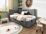 Daybed Upholstered Bed with 3FT Single Sofa Bed 90 x 190 cm, Ottoman Bed with Hydraulic N601P343711G