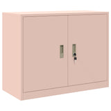 Storage Cabinet 2 pcs Pink 90 x 40 x 210 cm Steel Lockable 3438724