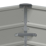 Planter Light Grey 129 x 129 x75 cm Steel 42018129