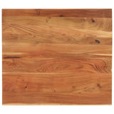 Table Top 110x80x3.8 cm Rectangular Solid Wood Acacia 371006