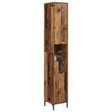 Bathroom Cabinet with Drawer Old Wood 31.5 x 33 x 190 cm 883412