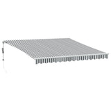 Automatic Retractable Awning Anthracite&White 400x350 cm 3215794