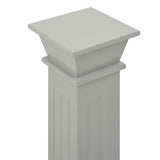 Classic Square Pillar Plant Stand Grey 17x17x66 cm MDF 323969
