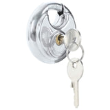 Discus Locks with Keys 12 pcs Silver 6 x 2.3 x 6 cm 42020746