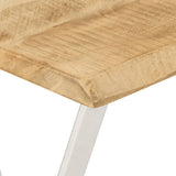 Console Table with Live Edge 105x33x76 cm Solid Wood Mango 372764
