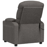 Massage Chair Dark Grey Fabric 348083