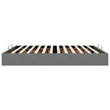 Ottoman Bed Frame without Mattress Dark Grey Super King Fabric 3310923