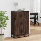 Highboard Brown Oak 68x35x106.5 cm Engineered Wood and Metal 849073