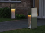 Solar Led Pathway Light 2 pcs Silver Stainless Steel 879720