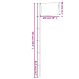 Croatia Flag and Pole 5.55 m Aluminium 3147128