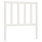 ZNTS Bed Headboard White 81x4x100 cm Solid Wood Pine 817716