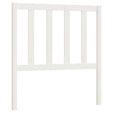 ZNTS Bed Headboard White 81x4x100 cm Solid Wood Pine 817716